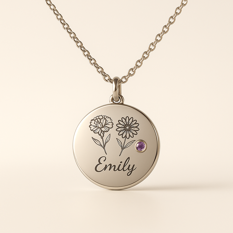 Dedicating Women's Custom Necklaces: Enhance Your Jewelry Brand with Birth Month Flower Birthstone Jewelry and Personalized Gifts for Her