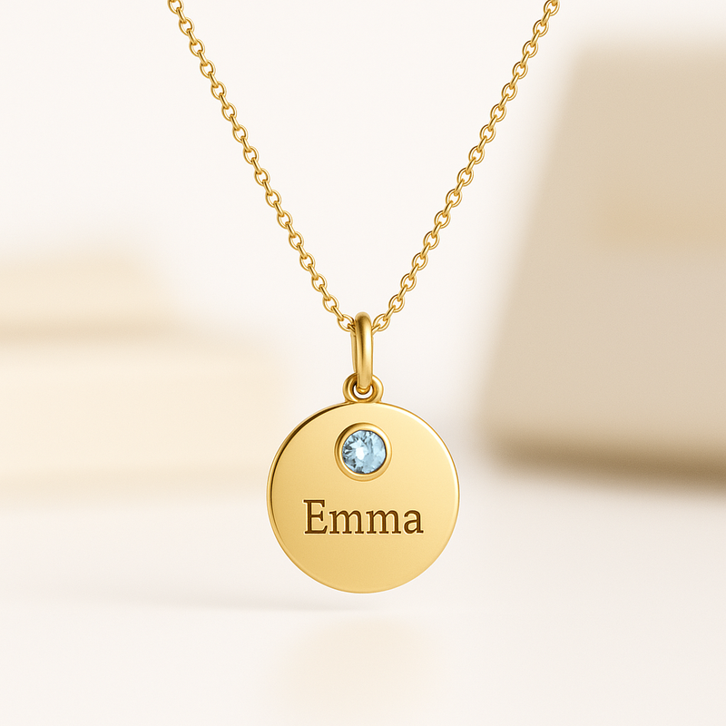 Dedicated Women's Custom Birthstone Necklace: A Trendy and Customizable Personalized Gift for Her Necklace for Wholesale Jewelry Businesses