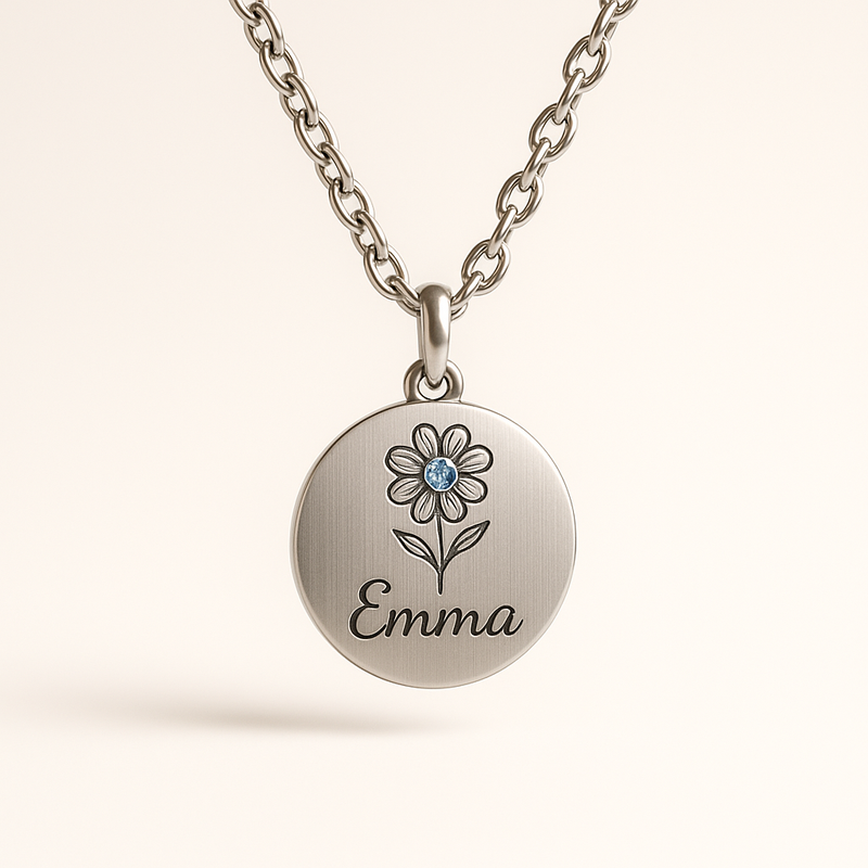 Custom Birthstone Flower Necklace: Boost Your Jewelry Business with Durable, Personalized Birth Month Gifts for Her