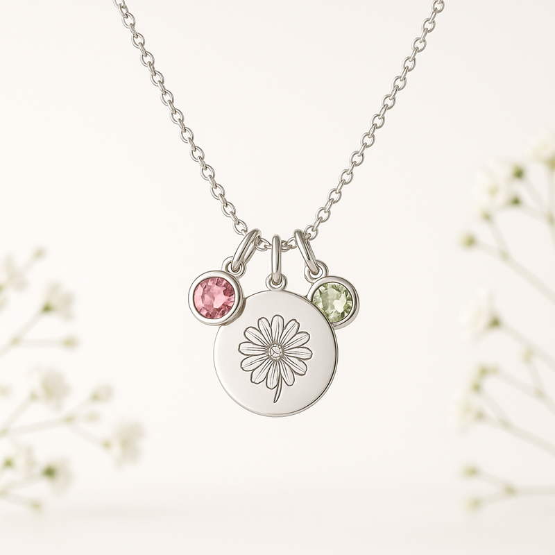 How to Offer a Unique Dedicate Women's Gift Necklace with Custom Birthstone Charm & Birth Month Flower Designs for Business Growth