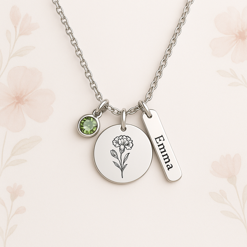 Boost Business with Dedicated Women's Birthstone Necklace Manufacturing: Custom Birth Flower Jewelry & Personalized Gift Trends