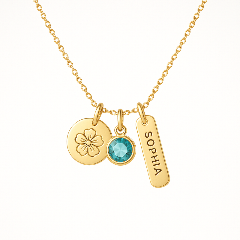 Boost Your Jewelry Brand with Custom Birth Flower and Birthstone Necklace Designs: OEM/ODM Wholesale Insights