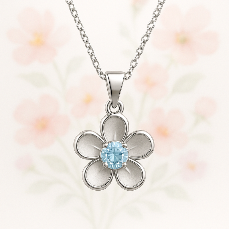 Custom Birthstone Flower Necklace Manufacturing: Boost B2B Sales with Personalized Gift Jewelry at Low MOQ