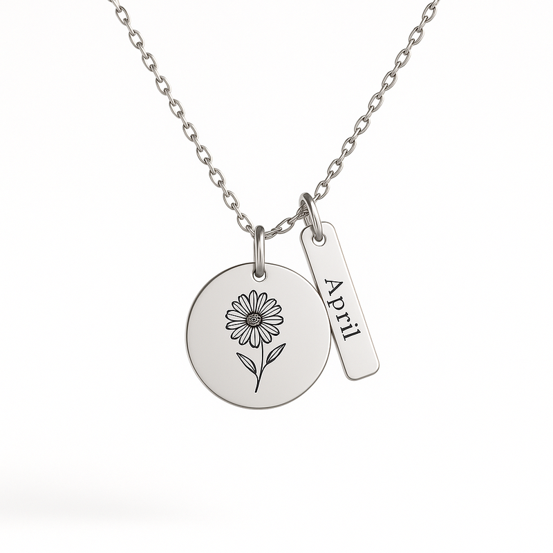 Boost Business Growth with Dedicate Women's Gift Custom Birth Month Flower Necklace: Custom Jewelry for Wholesale Success
