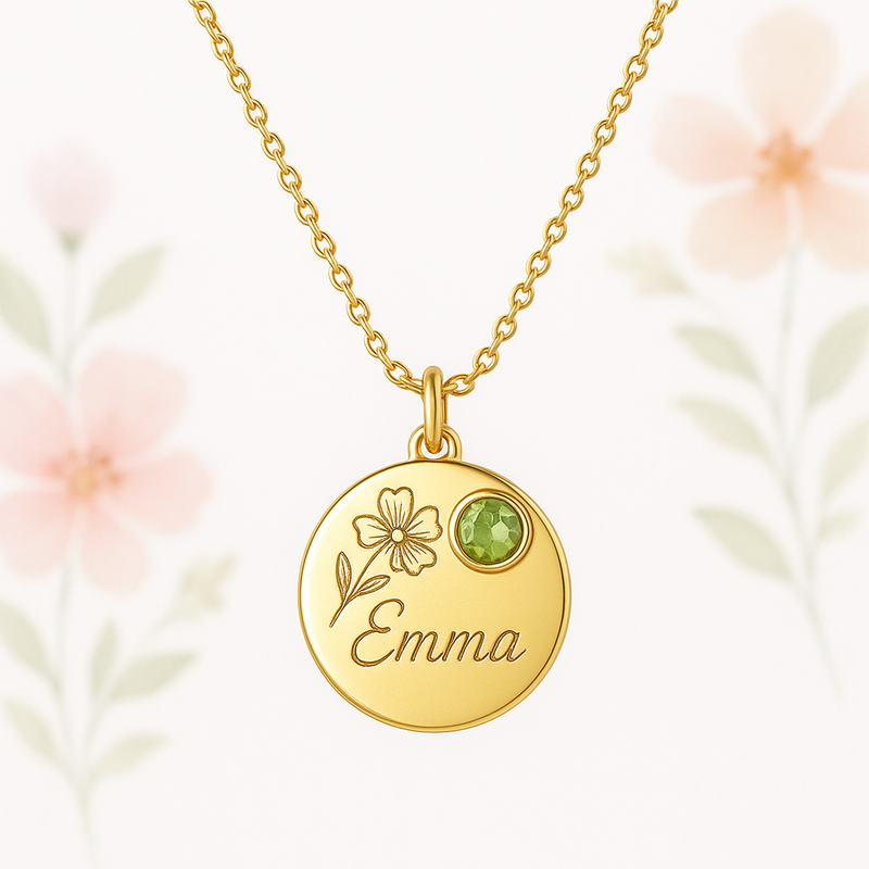 Boost Your Jewelry Brand with Custom Birthstone Flower Necklaces: A Perfect Personalized Women's Gift Necklace for Wholesale and OEM Manufacturing