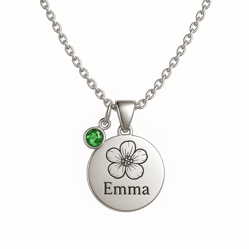 Custom Birthstone Flower Necklace: Boost Your Jewelry Brand with Personalized Women’s Gift Necklaces & Birth Month Charm Jewelry Manufacturing