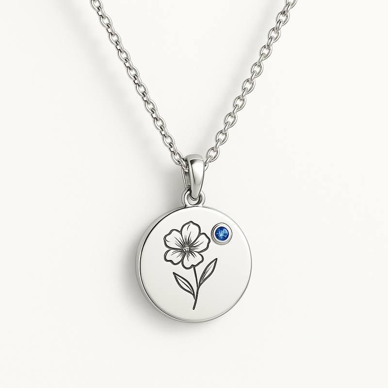 Custom Birth Flower Birthstone Necklace: Boost Business with Personalized Jewelry Manufacturing for Her Birthday