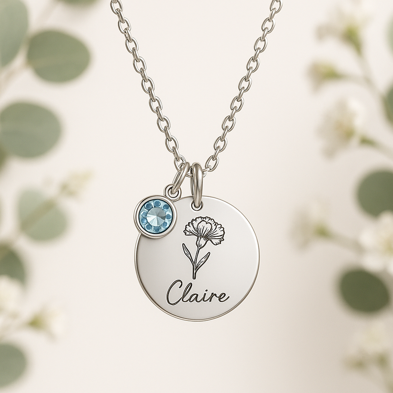Boost Jewelry Sales with a Dedicate Women's Gift Custom Birth Month Flower Birthstone Charm Necklace: OEM/ODM Customization & Wholesale Guide