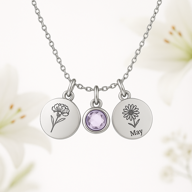 Unlock Business Growth with Custom Birthstone Charm Necklaces: Dedicated Women's Gift Necklaces & Birth Month Flower Necklaces for Jewelry Retailers