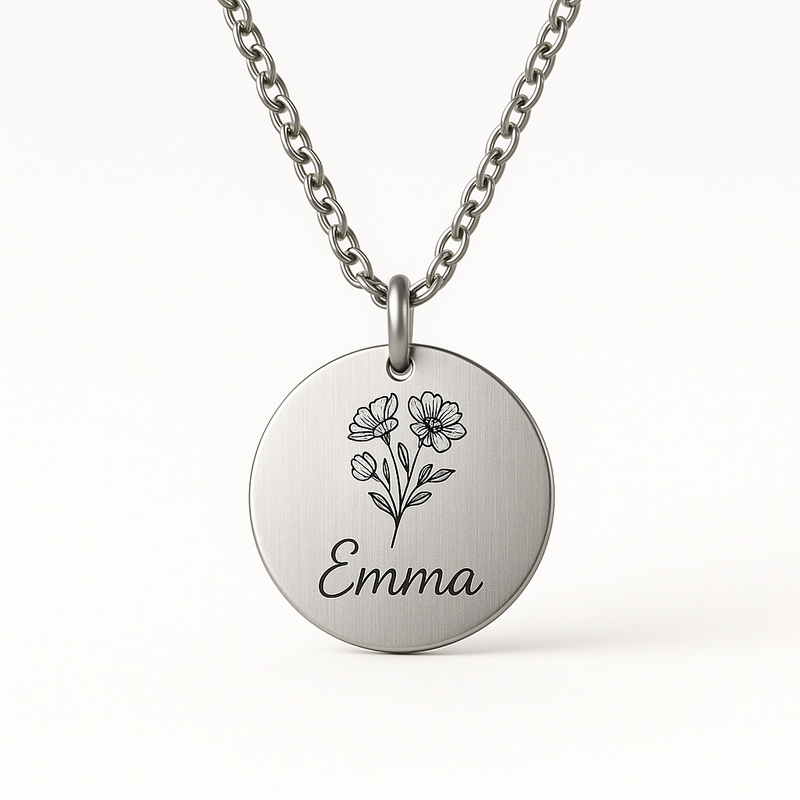 Custom Birth Month Flower Necklace: Boost Your Brand with Personalized Jewelry Manufacturing at Low MOQ