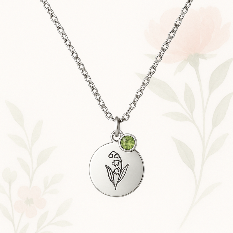 Boost Your Brand with Custom Birth Month Flower Necklaces: Wholesale Stainless Steel Jewelry with Personalized Birthstone Charms