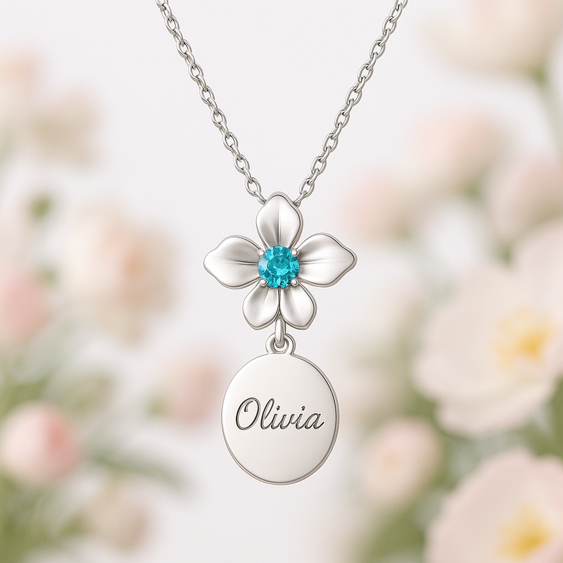 Boost Your Brand with Custom Birthstone Flower Necklaces: OEM/ODM Wholesale for Personalized Gift Jewelry
