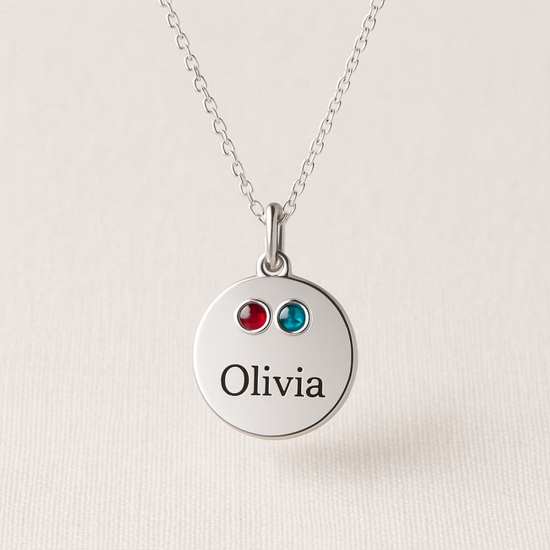 Boost Your Jewelry Business with Dedicate Women’s Custom Birthstone Necklace: OEM Customization & Low MOQ Solutions