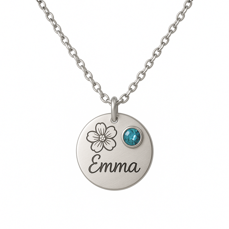 Custom Birthstone Flower Necklace Trends 2025: Low MOQ OEM Solutions for Personalized Charm Jewelry