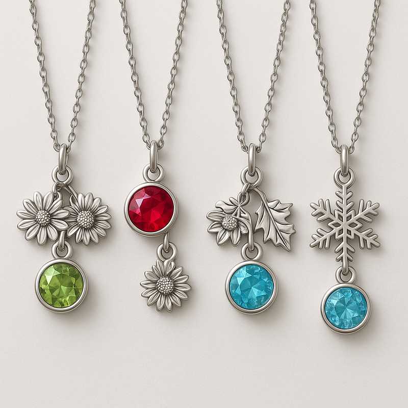 Celebrate Every Season: Exclusive Custom Birthstone & Flower Charm Necklaces Celebrate Every Season: Exclusive Custom Birthstone & Flower Charm Necklaces - Featured Image