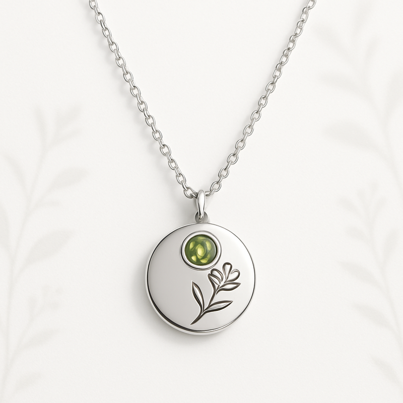Custom Birthstone Flower Necklace: Boost Your Jewelry Brand with Trendy, Personalized Women’s Gift Designs in Stainless Steel