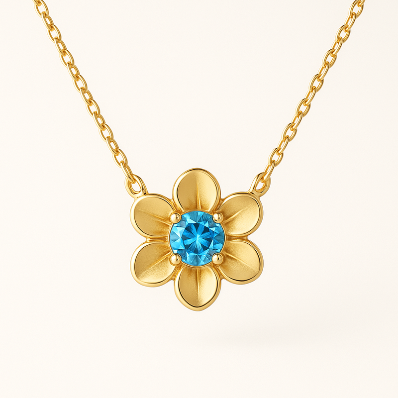 Boost Your Jewelry Brand with Custom Birthstone Flower Necklaces: Low MOQ, OEM/ODM Ready