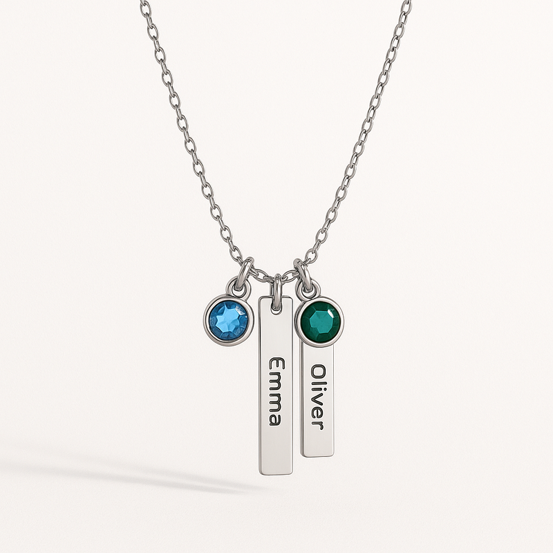 Women's Custom Birthstone Charm Necklace: Boost Your Jewelry Business with Trendy, Durable Customization Options
