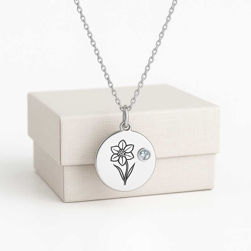 Dedicate Women's Gift Necklace: Elevate Your Jewelry Line with Custom Charms & Personalized Birthstones at Low MOQ