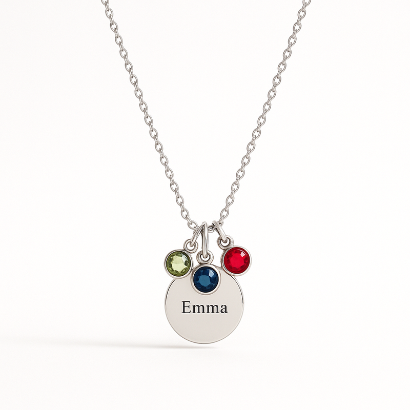 Elevate Your Jewelry Line with Dedicate Women's Birthstone Necklaces: Custom Charms & Low MOQ Manufacturing