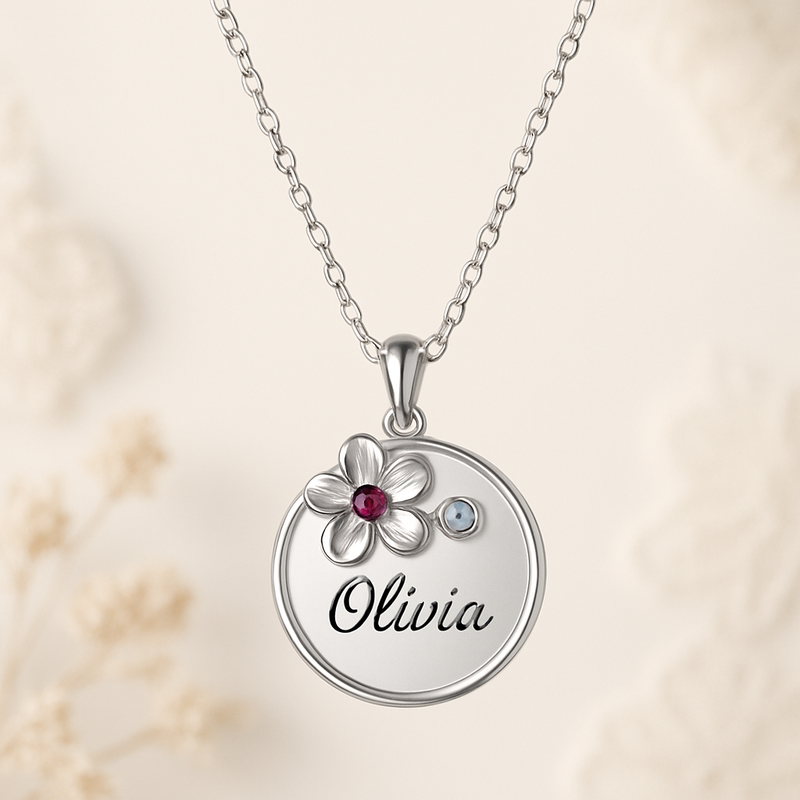 Custom Birthstone Flower Necklace Manufacturing: Boost Sales with Personalized Women’s Jewelry at Low MOQ