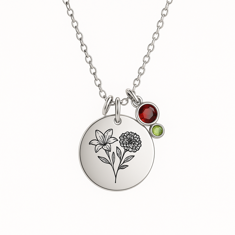 Custom Birth Flower Necklace Manufacturing: Boost Wholesale Sales with Personalized Birthstone Jewelry & Charm Customization