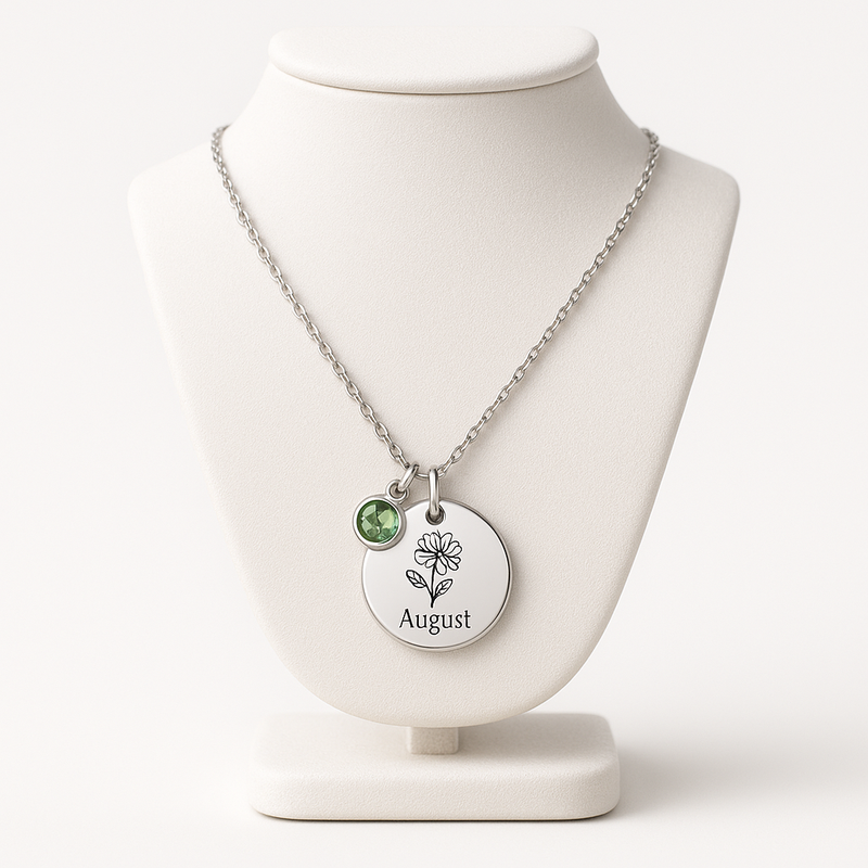 Elevate Your Brand with Dedicate Women’s Custom Necklace Designs: High-Quality Birthstone Gifts at Low MOQ