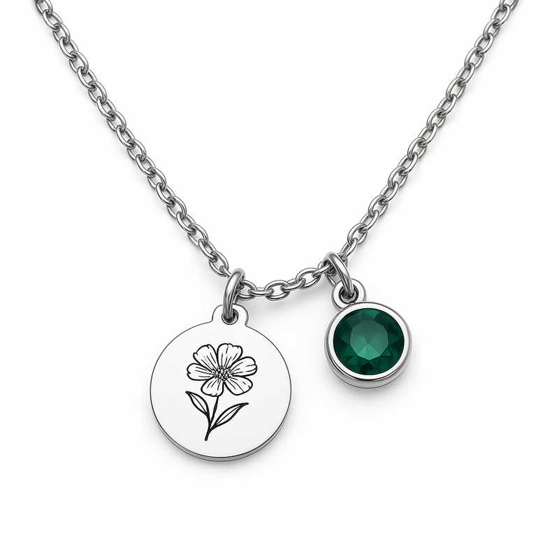 Celebrate the Seasons: Custom Birthstone & Flower Charm Necklaces - Featured Image