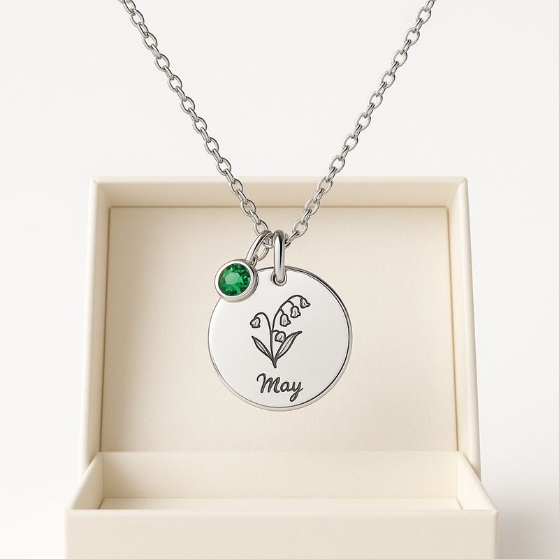 Dedicated Women's Birthstone Necklace: Custom Jewelry Manufacturing for Brands Seeking Personalized Charm Gifts