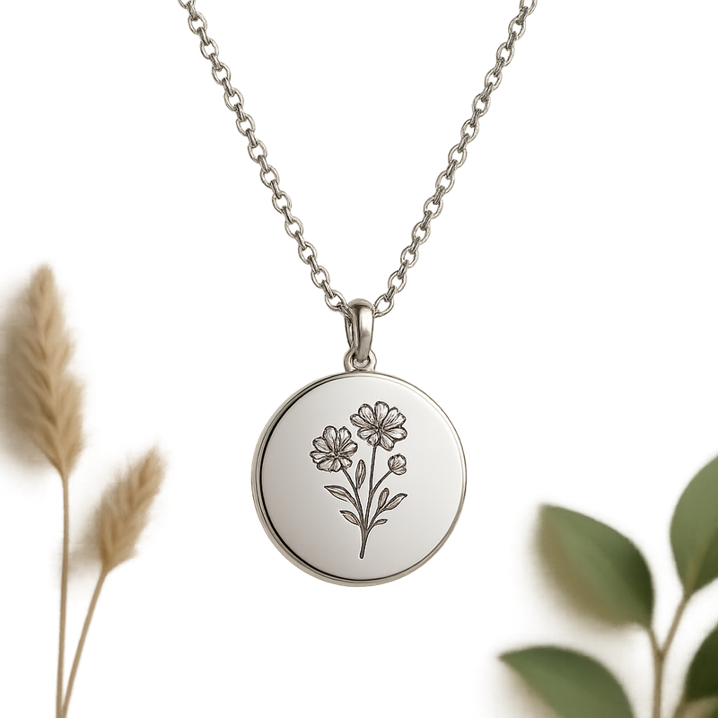 Boost Wholesale Sales with Custom Birth Month Flower Necklaces: Durable Stainless Steel, Low MOQ & Trend-Driven Design