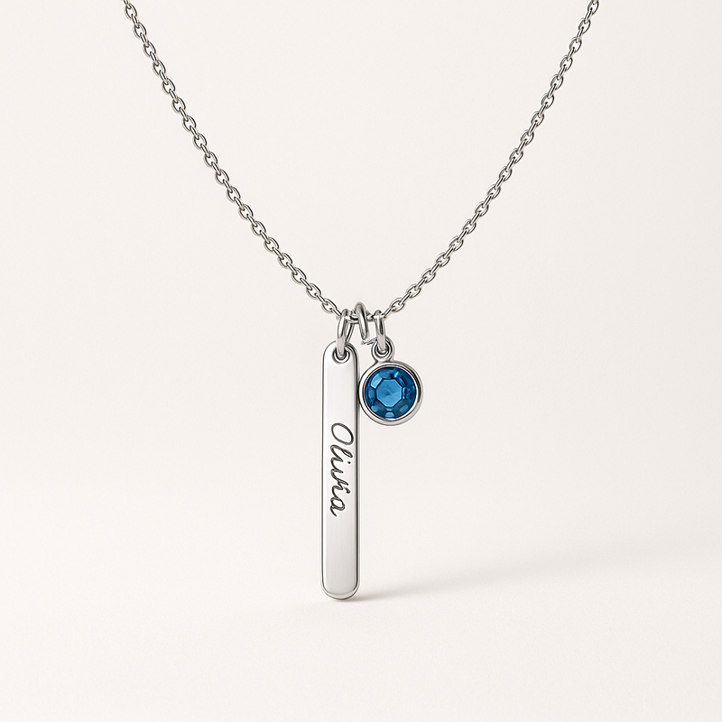 Dedicated Women's Custom Birthstone Necklace: Boost Business with Trending Personalized Jewelry Designs