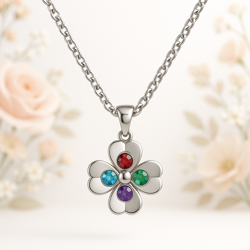 Custom Birthstone Flower Necklace: The Trend Driving OEM/ODM Jewelry Growth with Personalized Charm Designs