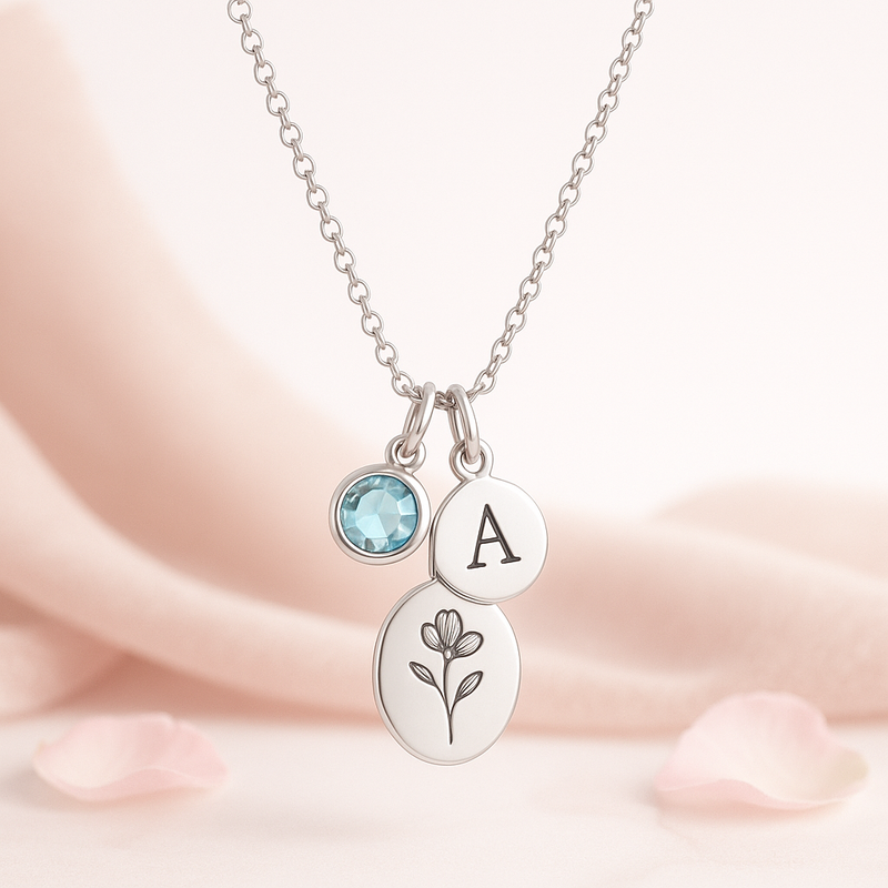 Custom Birthstone Flower Necklace Trends: OEM/ODM Stainless Steel Jewelry Solutions for Personalized Women’s Charm Necklaces & Dedicated Gift Jewelry