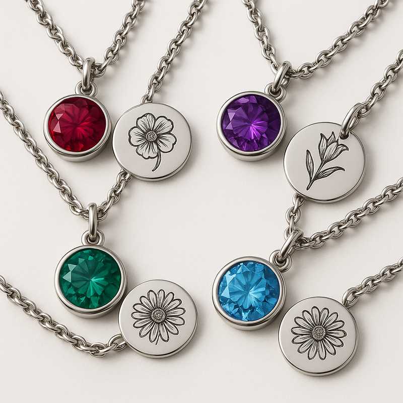 Celebrate the Seasons: Exclusive Birthstone & Flower Charm Necklaces - Featured Image
