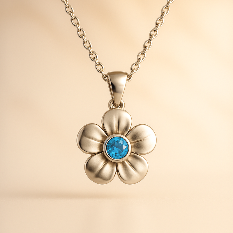 Custom Birthstone Flower Necklace Manufacturing: Boost Sales with Durable, Personalized Women's Gift Jewelry