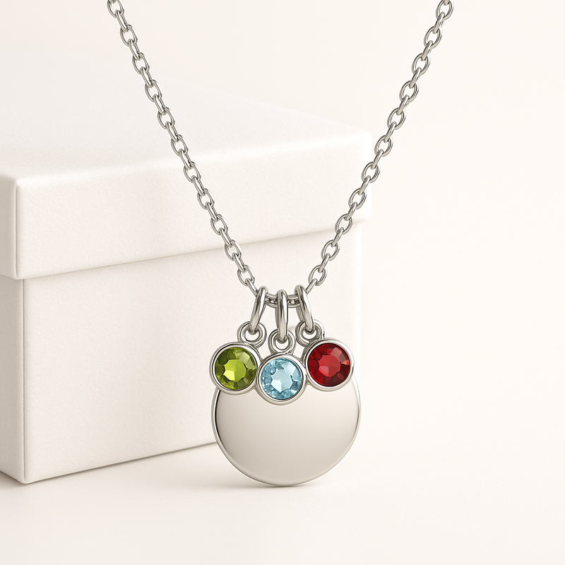 Women’s Custom Birthstone Charm Necklace: Boost Your Jewelry Business with Low MOQ, High-Margin Customization