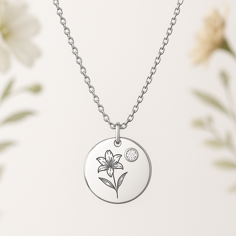 Custom Birth Month Flower Necklace: A Durable, Low-MOQ Personalized Women’s Gift for Wholesale Jewelry Growth