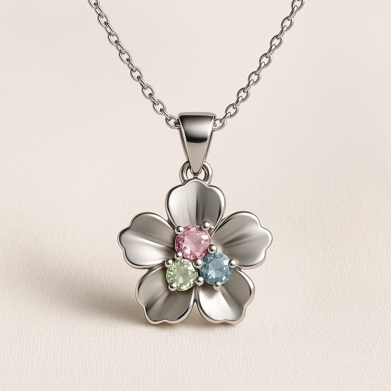 Boost Your Jewelry Brand with Custom Birthstone Flower Necklaces: OEM/ODM Stainless Steel Manufacturing Solutions