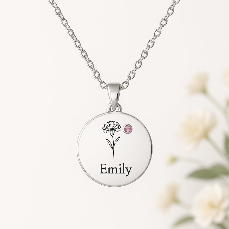 Boost Your Jewelry Brand with Custom Birth Flower and Birthstone Necklace Manufacturing: Low MOQ, High Margins