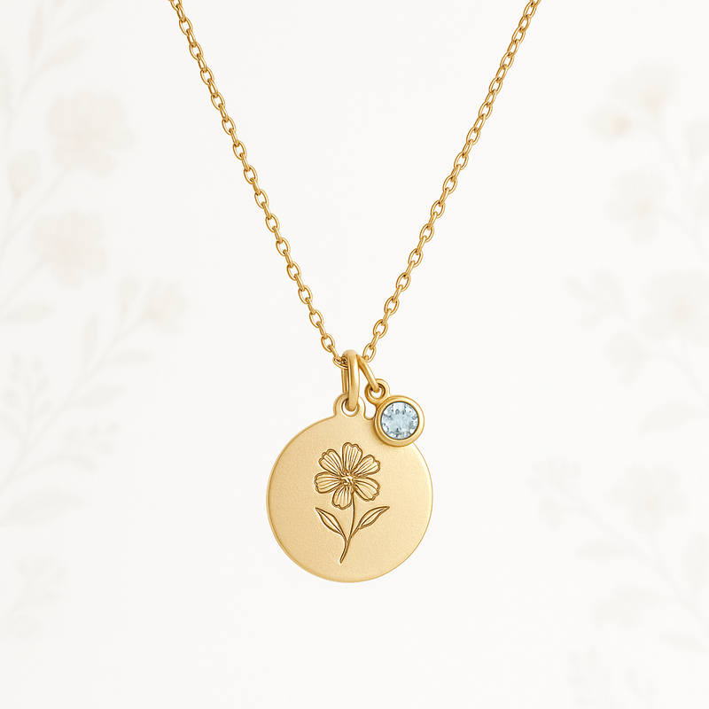 Boost Jewelry Sales with a Dedicate Women's Gift Necklace: OEM Customization for Birthstone & Charm Trends