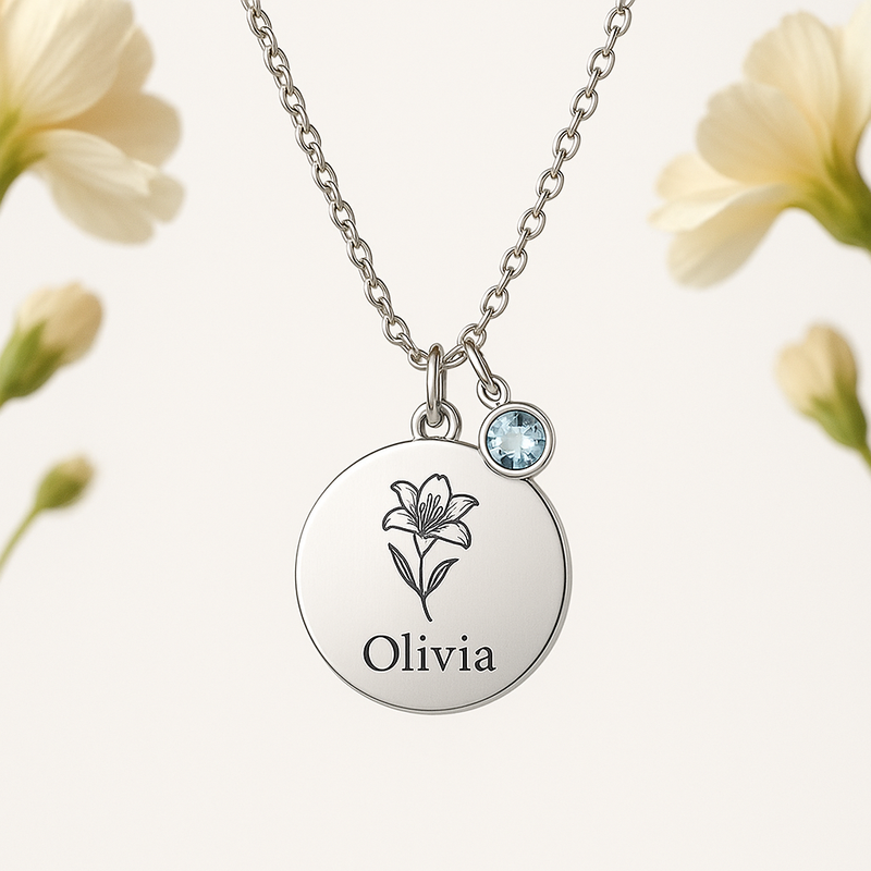 Boost Wholesale Sales with Custom Birth Month Flower Necklace: Durable, Trend-Ready Gifts for Women