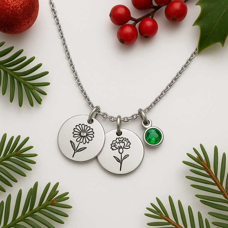 Charm the Seasons: Custom Holiday Flower & Birthstone Jewelry - Featured Image