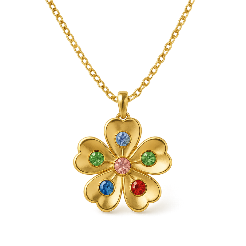 Custom Birthstone Flower Necklace: A High-Demand, Low-MOQ OEM Opportunity for Personalized Jewelry Brands
