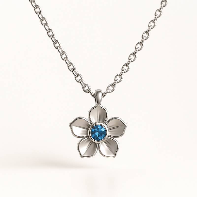 Boost Your Jewelry Brand with Custom Birthstone Flower Necklaces: OEM Stainless Steel Manufacturing for Personalized Women's Gifts