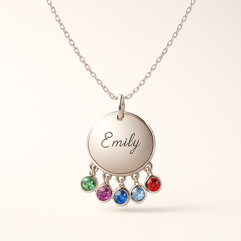 Boost Your Jewelry Brand with Dedicate Women's Custom Birthstone Necklace: High-Quality OEM/ODM Custom Charm Solutions