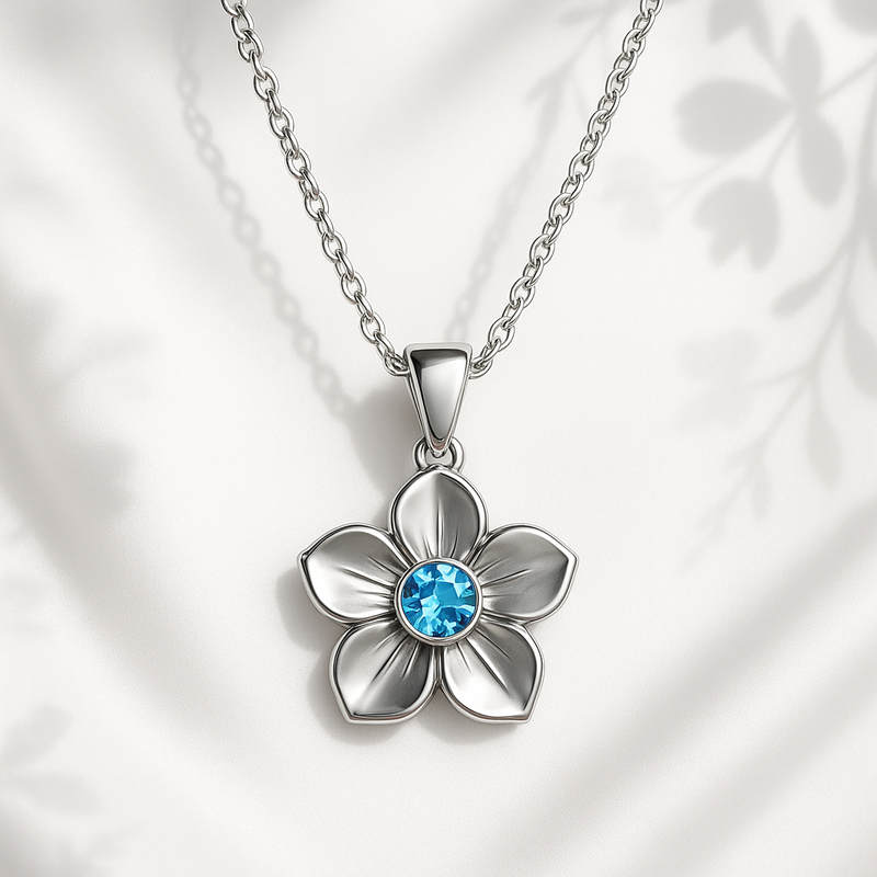 Elevate Your Brand with Dedicate Women's Birthstone Flower Necklace: Custom Jewelry Solutions for OEM/ODM Success