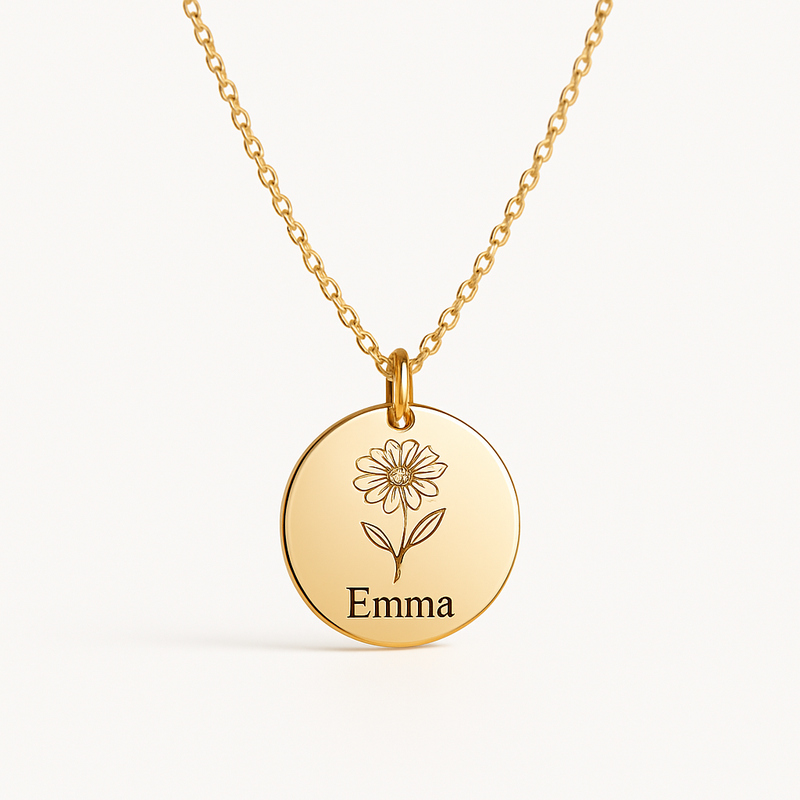 Custom Birth Month Flower Necklace: Boost B2B Sales with Personalized Charm Jewelry & Low MOQ Manufacturing