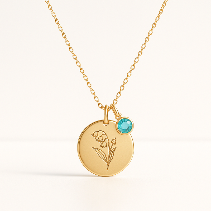 Boost Your Jewelry Business with Custom Birth Month Flower Necklaces and Personalized Birthstone Charm Necklaces: Quality, Customization, and Low MOQ Options for OEM/ODM Clients