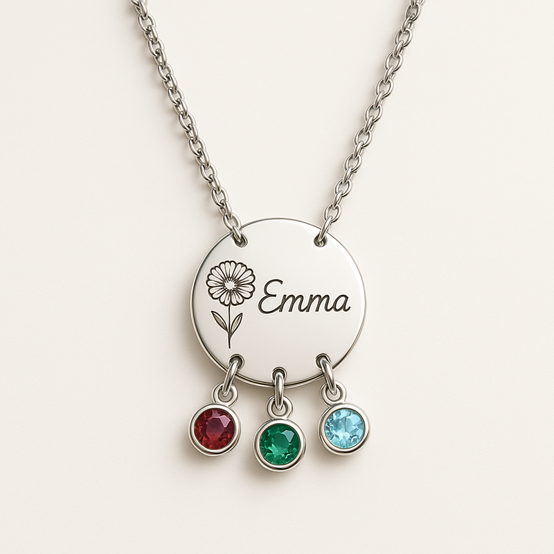 Custom Birthstone Charm Necklace Trends 2025: OEM/ODM Solutions for Personalized Women’s Birth Month Flower Necklaces