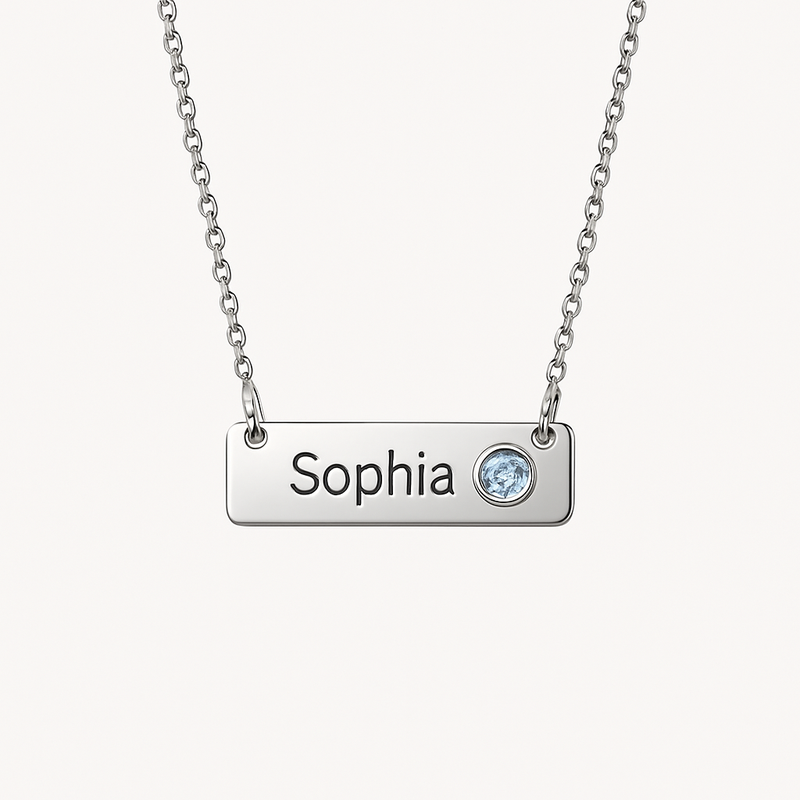 Boost Your Jewelry Brand with Dedicate Women’s Custom Necklace – OEM Stainless Steel Personalization with Birthstone Appeal